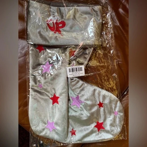 Olivia Rodrigo Silver Star Velvet Stocking Authentic - Picture 1 of 1